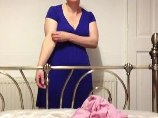 Mature wife stripping on camera