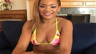 Black girl rides big black cock