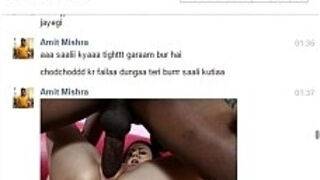 Real Desi Indian Bhabhi Jeevika Sharma gets seduced and rough fucked on Facebook Chat