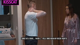 Step son Touches Step mom's Tits in Shared Bed and She Fucks Him Cowgirl the Next Day