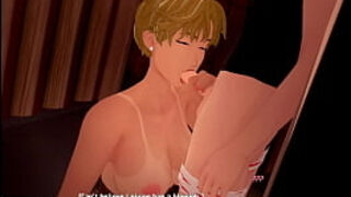 Knight Of Love Cap 25 - MILF Sucks My Cock In The Beach Bathrooms