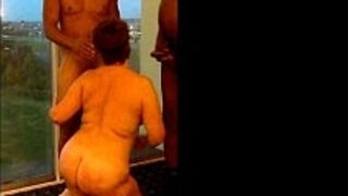 Cuckold Wife Fucks 3 BBCs Hubby Watches