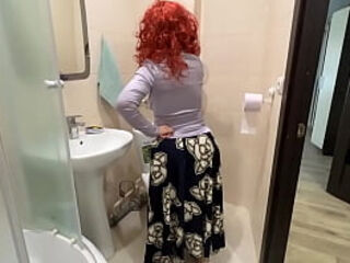 Red haired stepmom agreed to anal sex with stepson